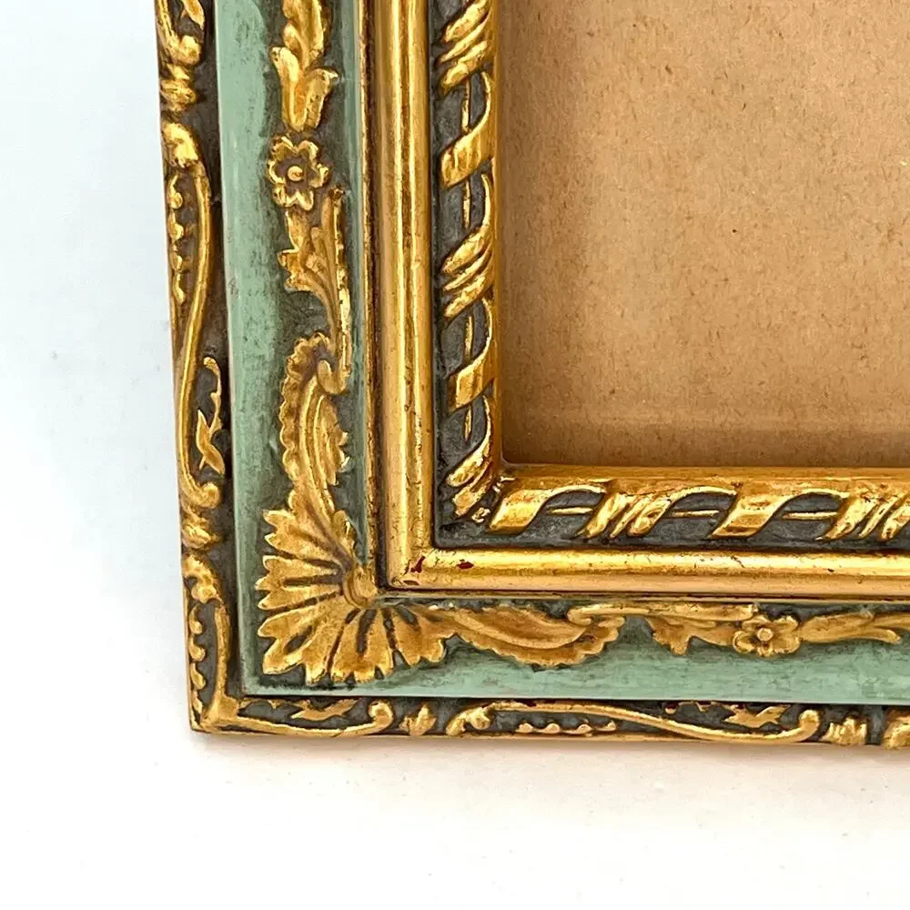 Antique 1940 French Country Vénitien Rococo ornate picture frame